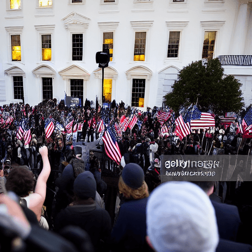US Protesters Gather Outside Paramount Dinner Honoring Trump White House
