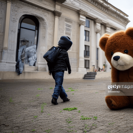 Ukraine's Stuffed Bear Installation Highlights Child Deportation Issue
